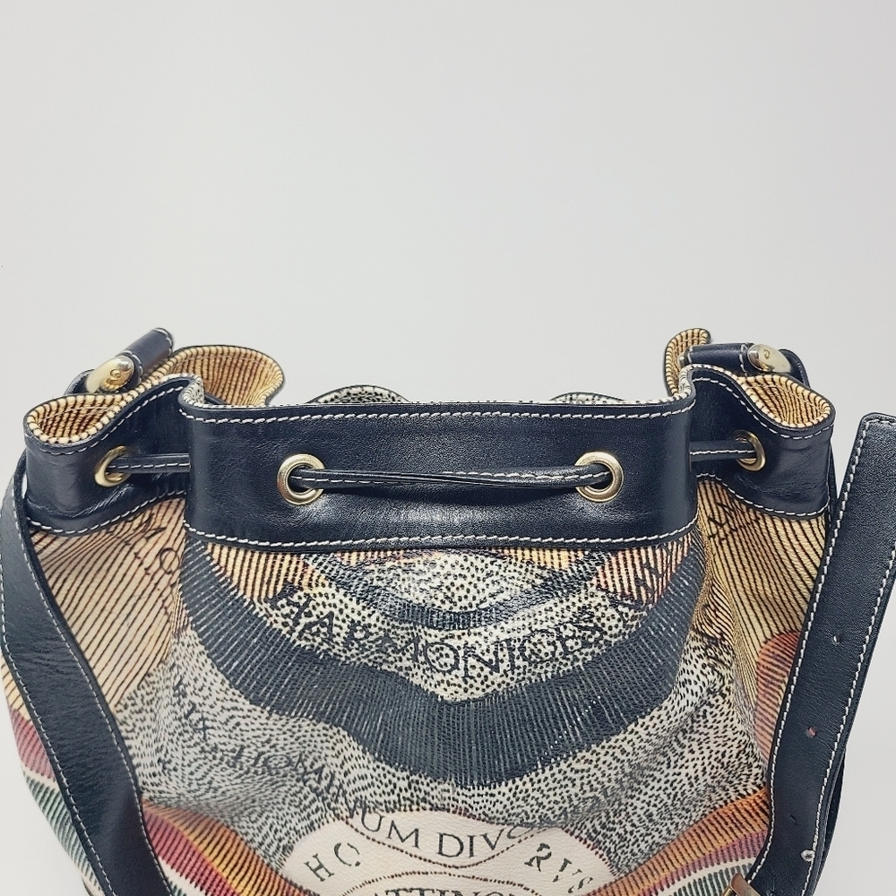 Gattinoni | Women's Multicolor Leather Crossbody Bucket Bag (One Size) - Picture 10 of 15
